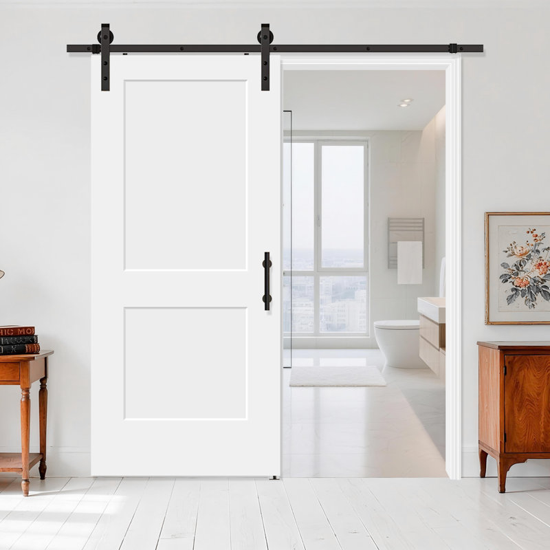 Intérieur dalle de porte creuse standard en bois moulé à 2 panneaux de 3/8 po d'épaisseur, 36" x 80"
