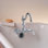 Robinet de robinet de baignoire arqué 3 poignées à bille par Strom Living