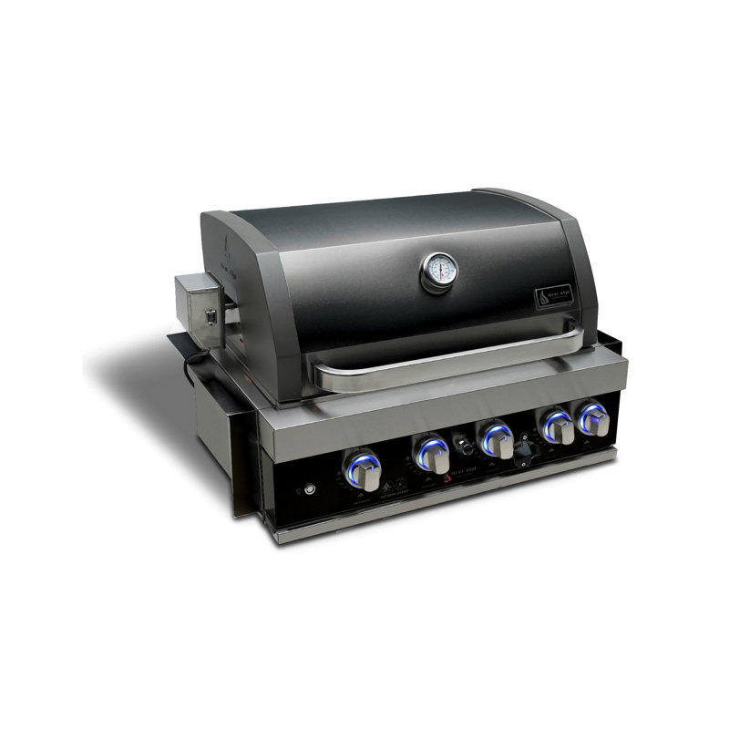 Mont Alpi 32" Black Stainless Steel Built-in Grill