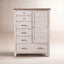Commode combinée 6 tiroirs Brennan