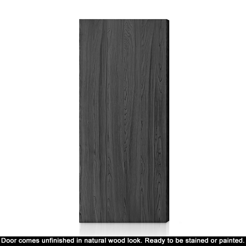 Dalle de porte intérieure en bois naturel, 38 po x 84 po