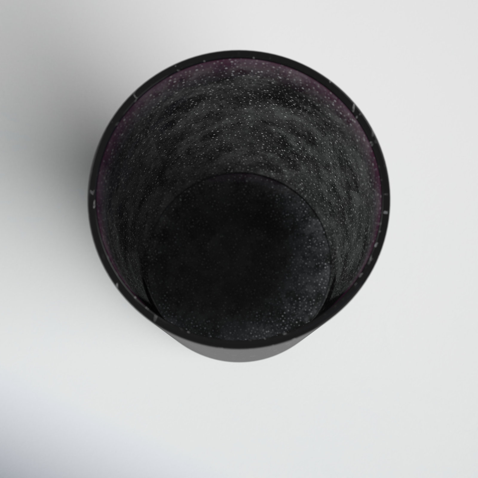 Golda Glass Table Vase, 12.25" H x 4.5" W x 4.5" D, Black