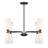 Kenyia 8-Light Chandelier in Matte Black-125886830