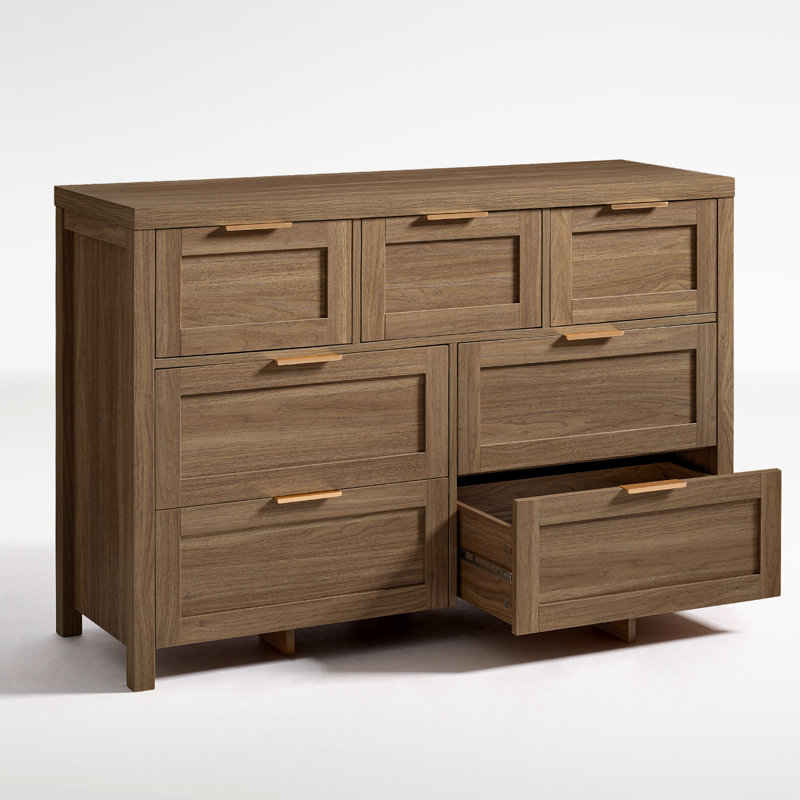 Allenside 47.24'' W 7 - Drawer Dresser, Special Walnut