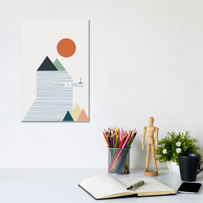 Cat Landscape LIV by Lim Heng Swee - Wrapped Canvas Print, 20.32 cm H x 30.48 cm W
