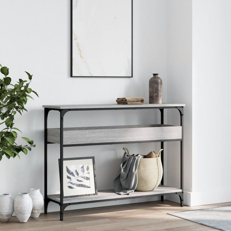 Norrin Console Table, 75 H x 100 W x 29 D cm, Grey Sonoma