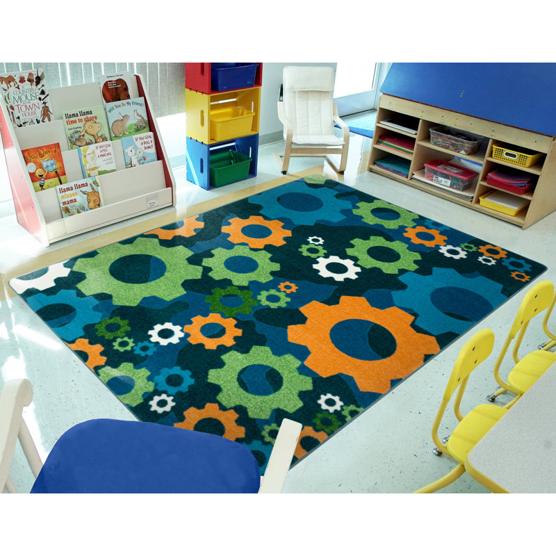Tapis Shifting Gears par Joy Carpets, Rectangle 3 pi 10 po x 5 pi 4 po