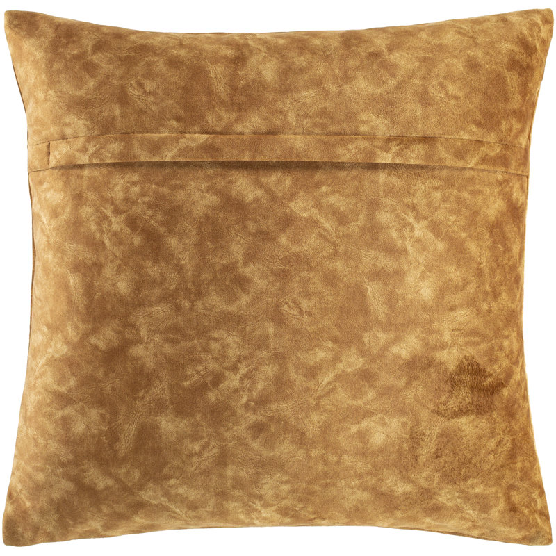  20" Throw Pillow Cover, Dark Brown/Tan