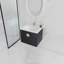Meuble-lavabo mural simple avec plateau en céramique Minaya