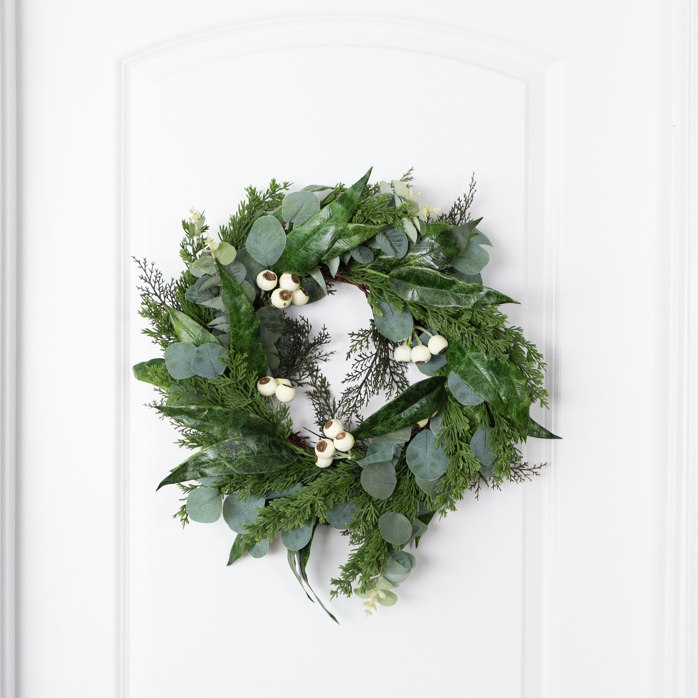 The Holiday Aisle® Eucalyptus Wreath 20Inch Artificial Spring