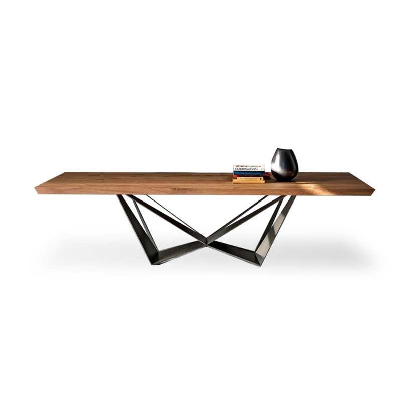Nut-brown Rectangular Solid Wood Dining table, 29.53"H x 70.87"L x 31.5"W