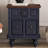 20.47"Vintage Nightstand With 2 Drawers And Roman Column Legs(Includes Only  one Nightstand)-385794515