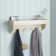 Ajwad 36" Wide Cottage Beach House Design Wall Mounted Coat Rack with 8 Hooks And 1 Shelf Tray
