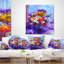 Coussin lombaire en aquarelle florale vase