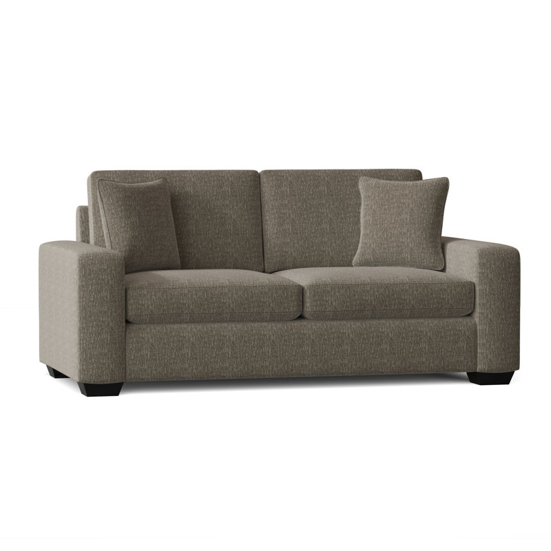 Anastase 79'' Upholstered Sofa, Espresso, Hill Elephant