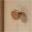 Bureau d'ordinateur, finition brune
