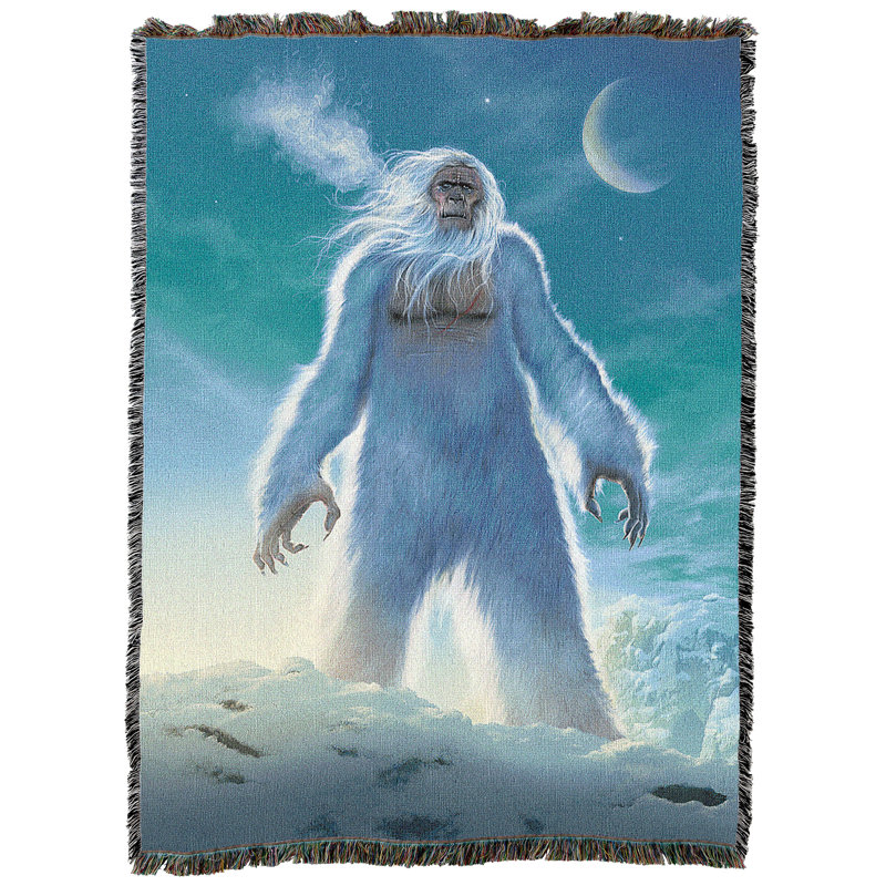 Pure Country Weavers The Yeti Blanket by Vincent HIE - Gift Big Foot Fantasy Tapestry Throw Woven from Cotton - Made in The USA (72x54)