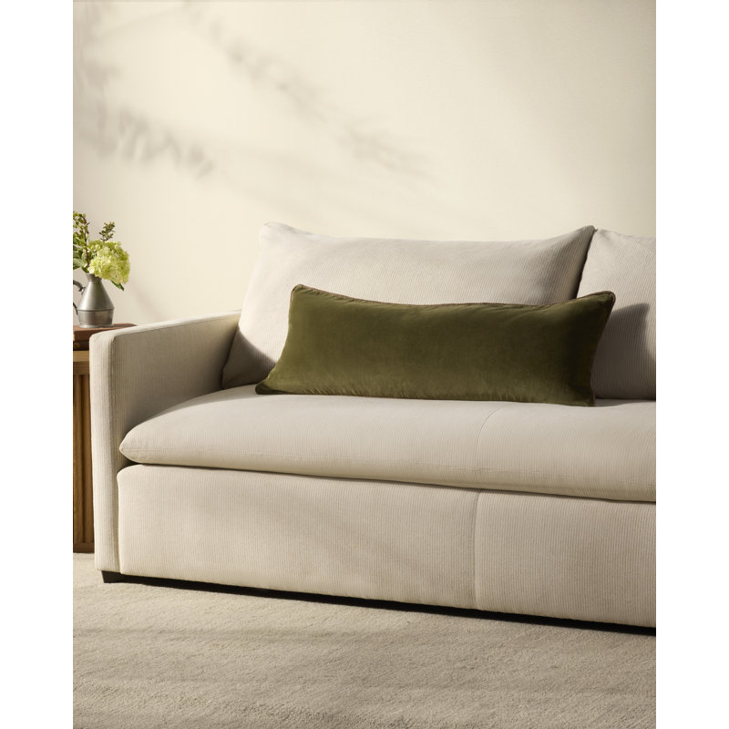 Chris Loves Julia Liza Throw Pillow, 35"H x 13"W, Dark Green