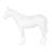 Horse Sculpture, Standing, Glossy White