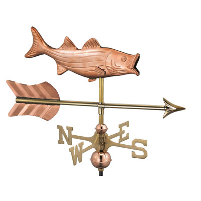 Bass with Arrow Weathervane