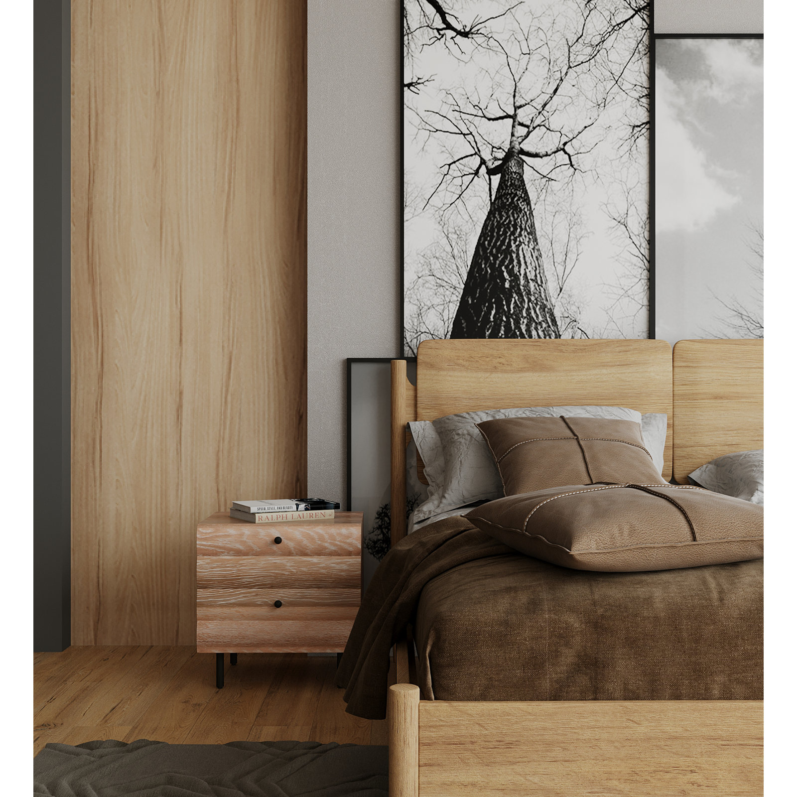 Daniel Queen Bed Natural
