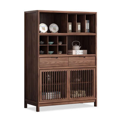 Nut-brown Solid Wood Display Cases