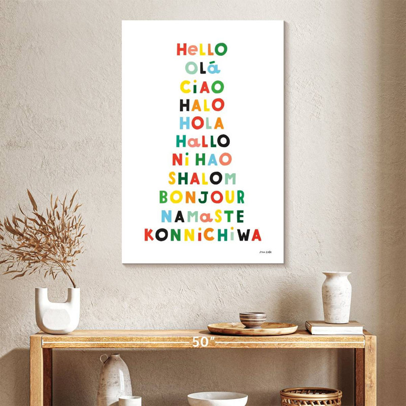 Language Of Hellos, 39" H x 26" W