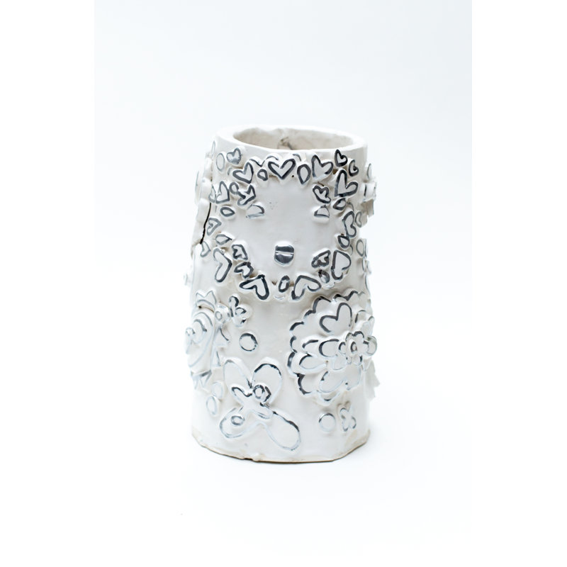 Vase de table en céramique 10 po Hilma
