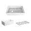ADRIA FIRECLAY KITCHEN SINK, 33", MATTE BLACK-950156279