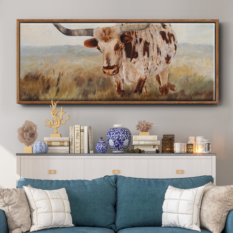 As Time Goes By II- Framed Canvas, 12" H x 30" W