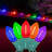  25 Feet LED C9 String Lights, Translucent Multicolor, 25 Bulbs with 12 Inch Spacing on Green Wire, Connect Up To 43 Strings Together, Shatterproof and Weather Resistant Removable Bulbs