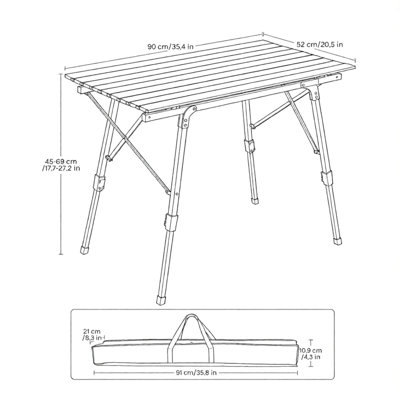 90.01 Folding Table