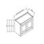 Armoire murale de cuisine prête à assembler l 36 po x H 24 po x P 13,5 po CASAINC-132275189