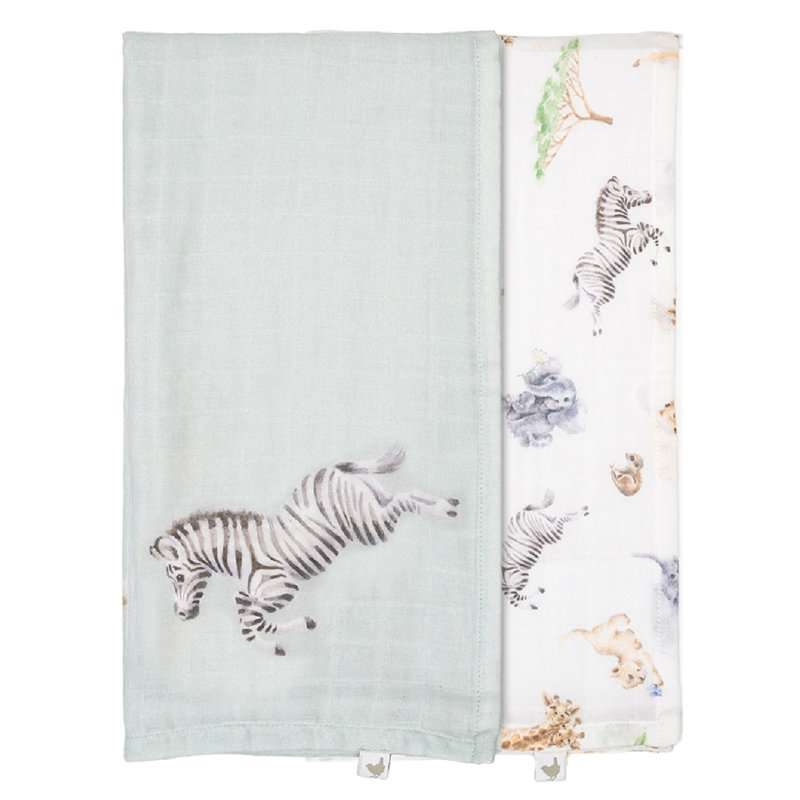 Wrendale Designs Little Wren Baby Bib Gift Set - Little Savannah