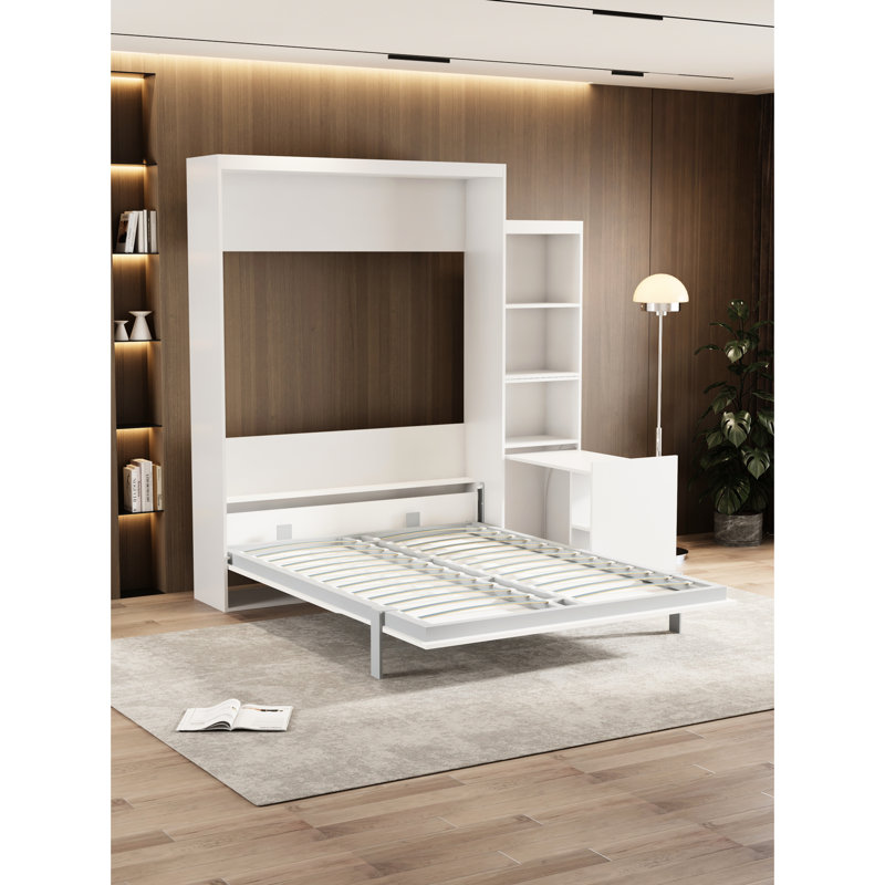 Lit grand format - Chambre à coucher, moderne, peu encombrante avec tablette