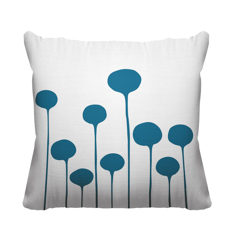 Housse et insert de coussin carré extérieur Courtland, L 17 po x H 17 po, Turquoise