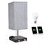 Lampe de table 13,97 "grise / noire