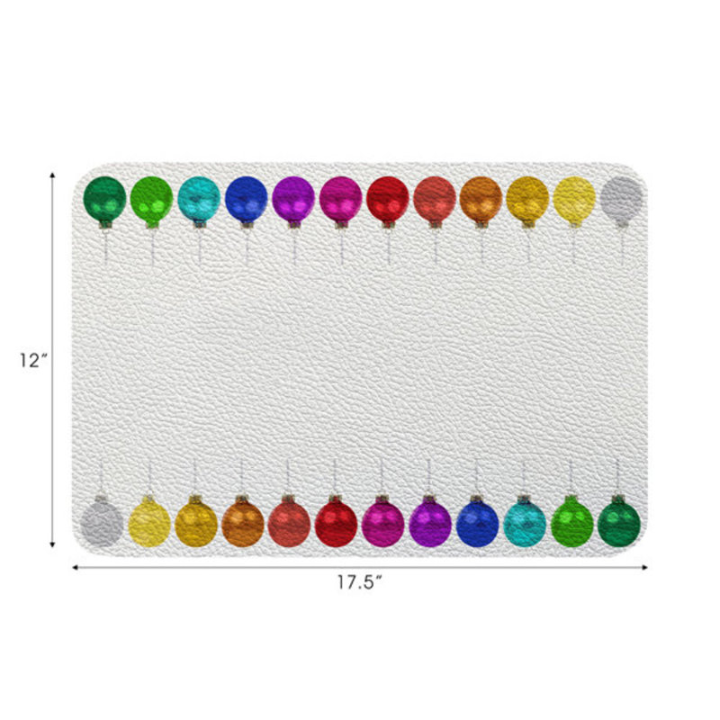 Vegan Leather Retangle Placemats