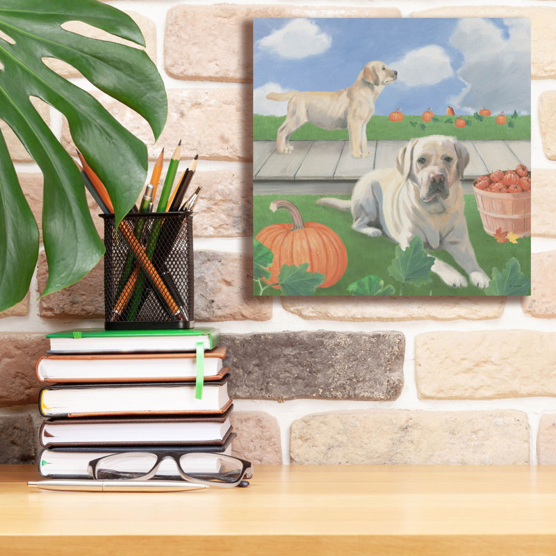  «Fall At The Farm 2» par James Wiens, art mural sur toile, 12 po x 12 po, H 12 po x l 12 po