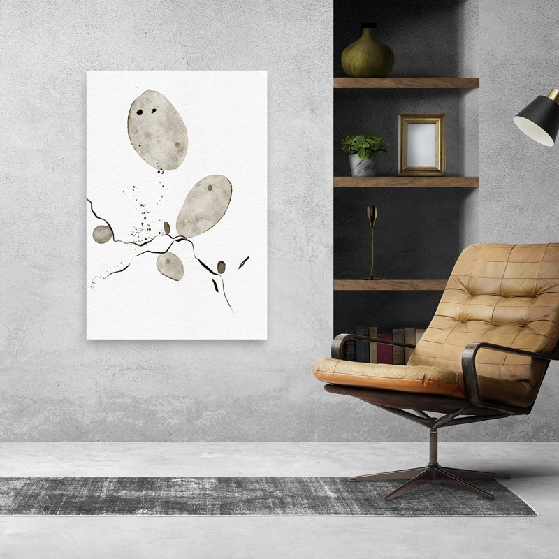 Impression d'art mural abstrait éthéré abstrait, 48" H x 32" W