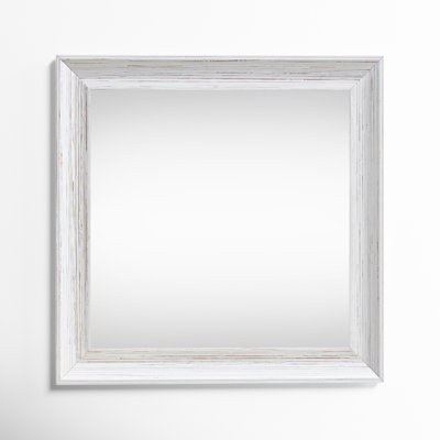 Aybar Solid Wood Flat Wall Mirror