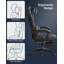Songmics Adjustable Headrest and Reclining PC & Racing Game Chair in Black-105704046