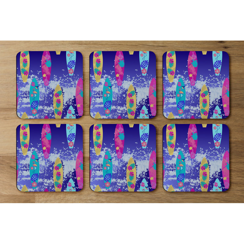 Square 6 Piece Coaster Set