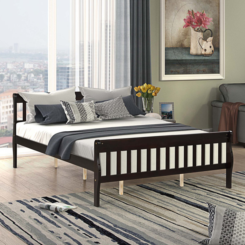 Spindle Storage Bed, Espresso