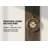 18" Round Wall Clock, Antique Brown | Gift Idea