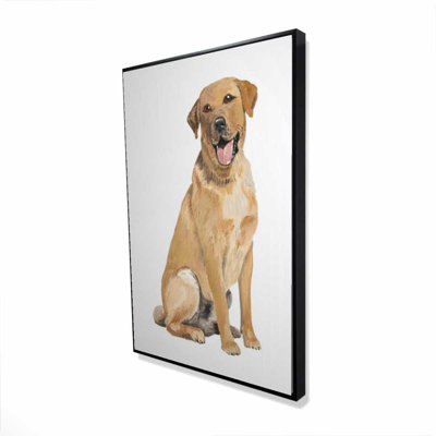 Toile encadrée beige Labrador Retriever