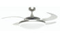 Brushed Chrome with Tranparent Blades