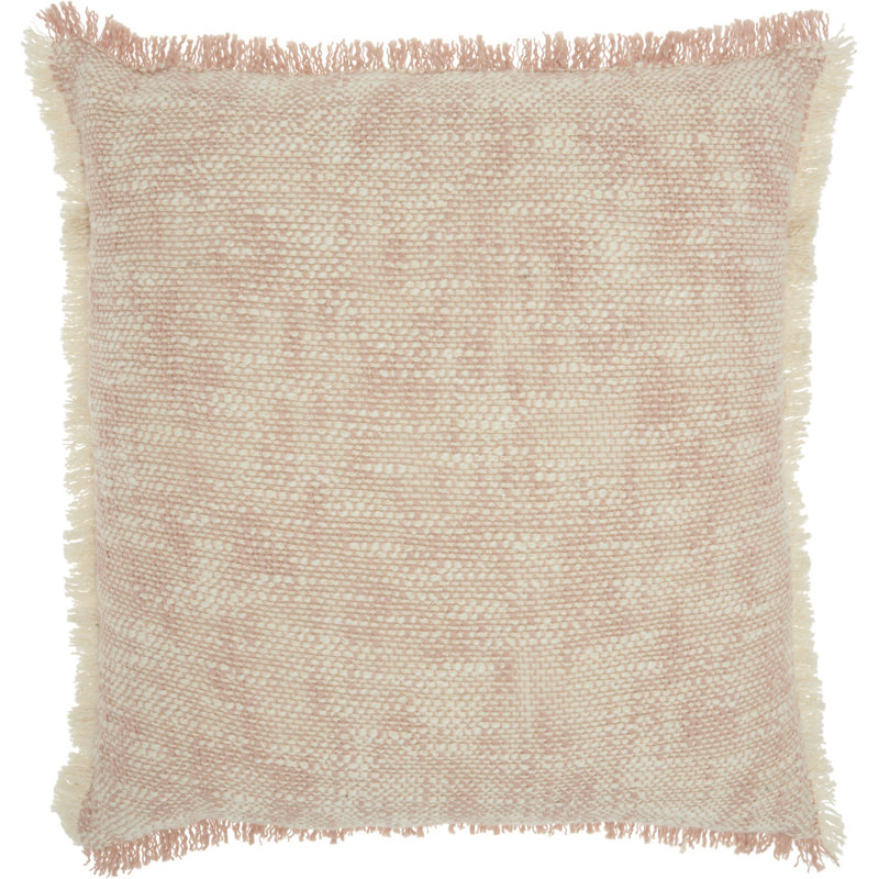  Housse de coussin carré et insert, Rosé