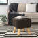 Germain Square Solid Colour Footstool Ottoman