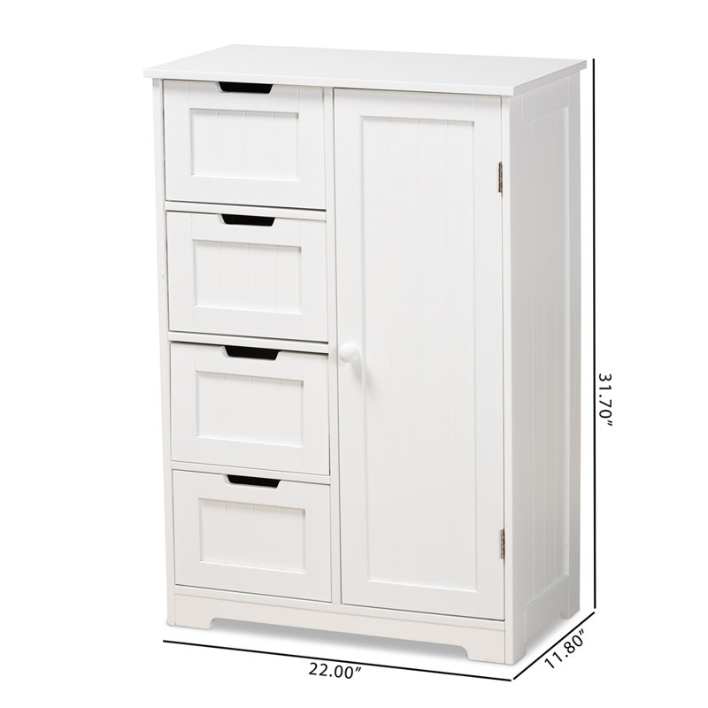 Armoire de salle de bain autoportante l 22 po x H 31,7 po x P 11,8 po Felomina